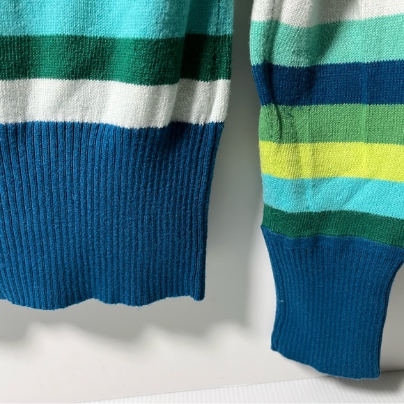 Gap Cotton/Cashmere Blend Full-fashion Knit Full Zip Color-blocked Hoodie - Picture 8 of 16